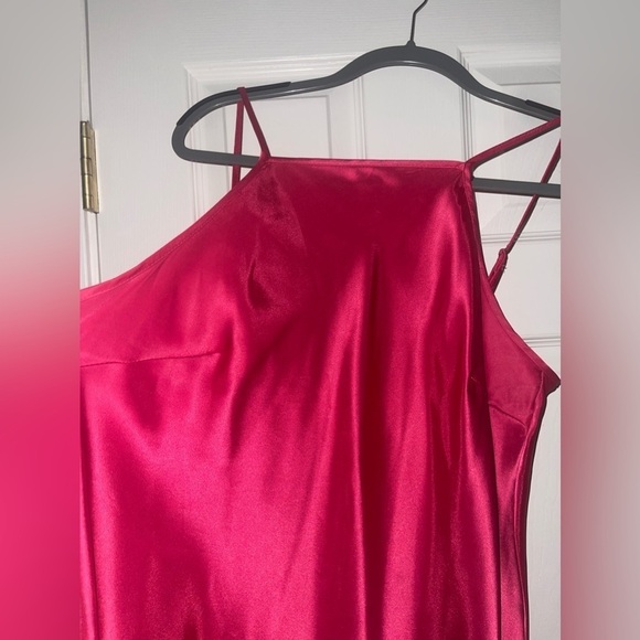SATIN SLIP MIDI DRESS - Picture 2 of 5